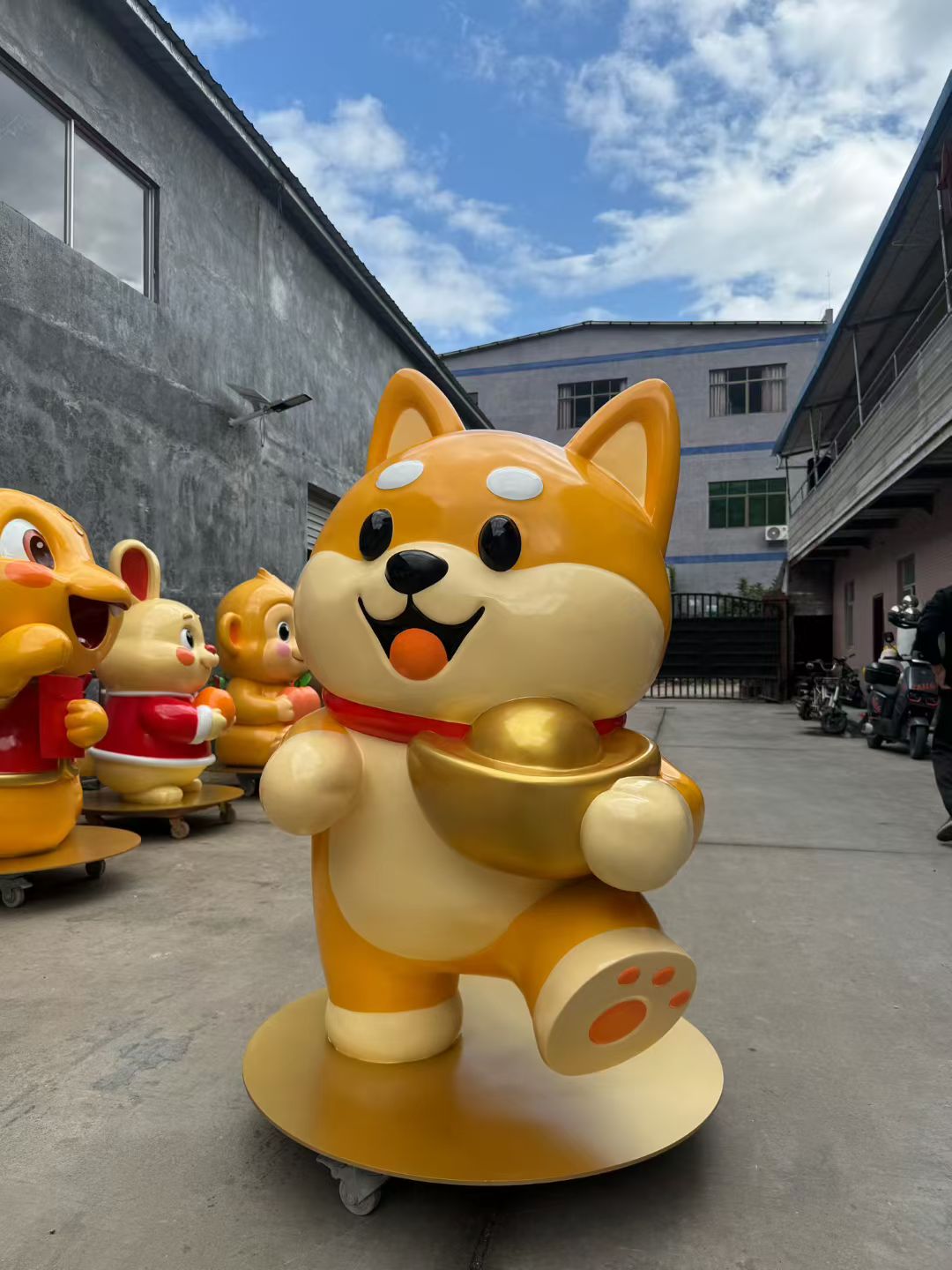 FRP Cartoon Sculptures of 12 Chinese Zodiac Animals