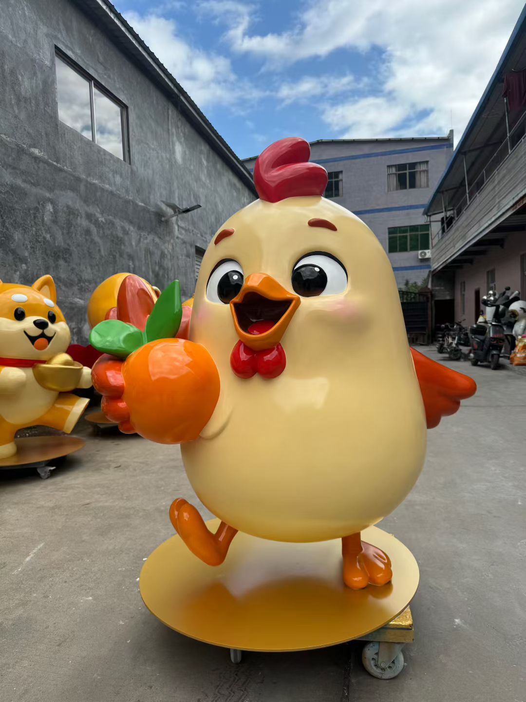 FRP Cartoon Sculptures of 12 Chinese Zodiac Animals