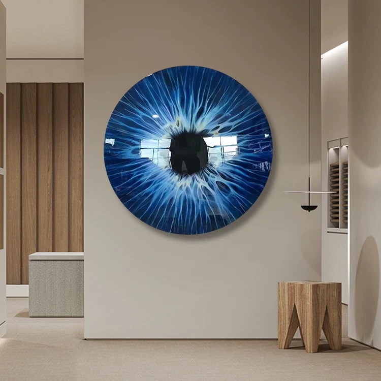 Resin Iris Eye Round Wall Decor