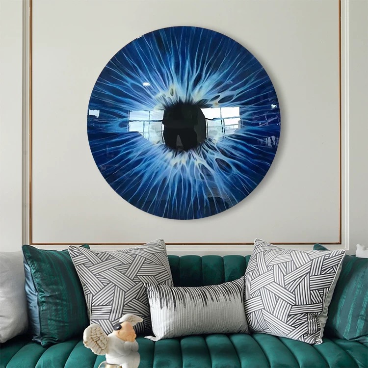 Resin Iris Eye Round Wall Decor