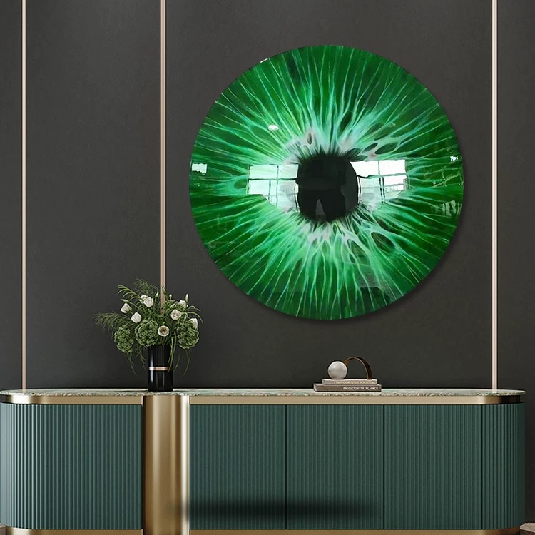 Resin Iris Eye Round Wall Decor