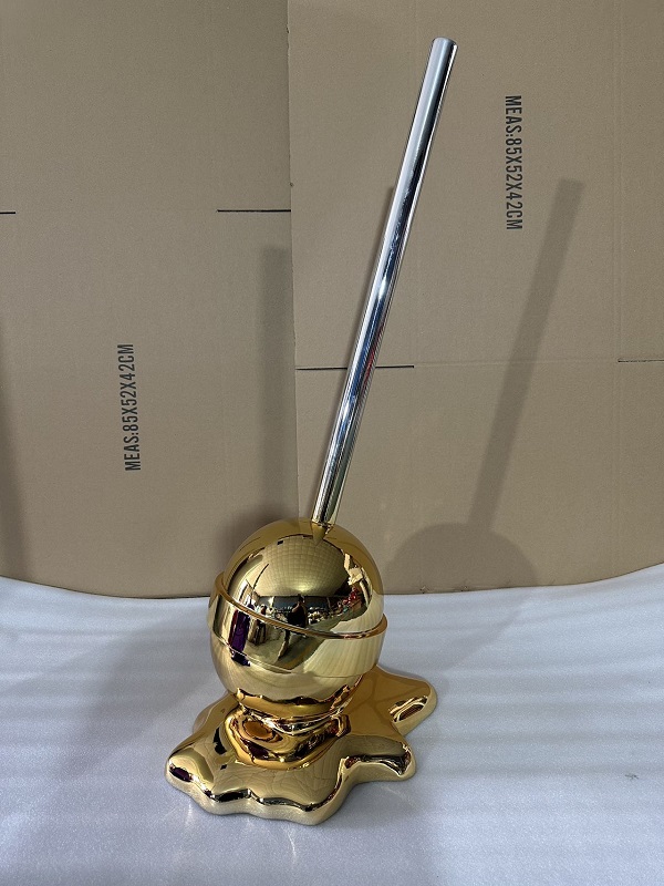 FRP Melting Lollipop Art Sculpture